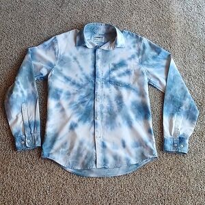 Hand Tie Dyed Express Soft Wash Button Down Size Small